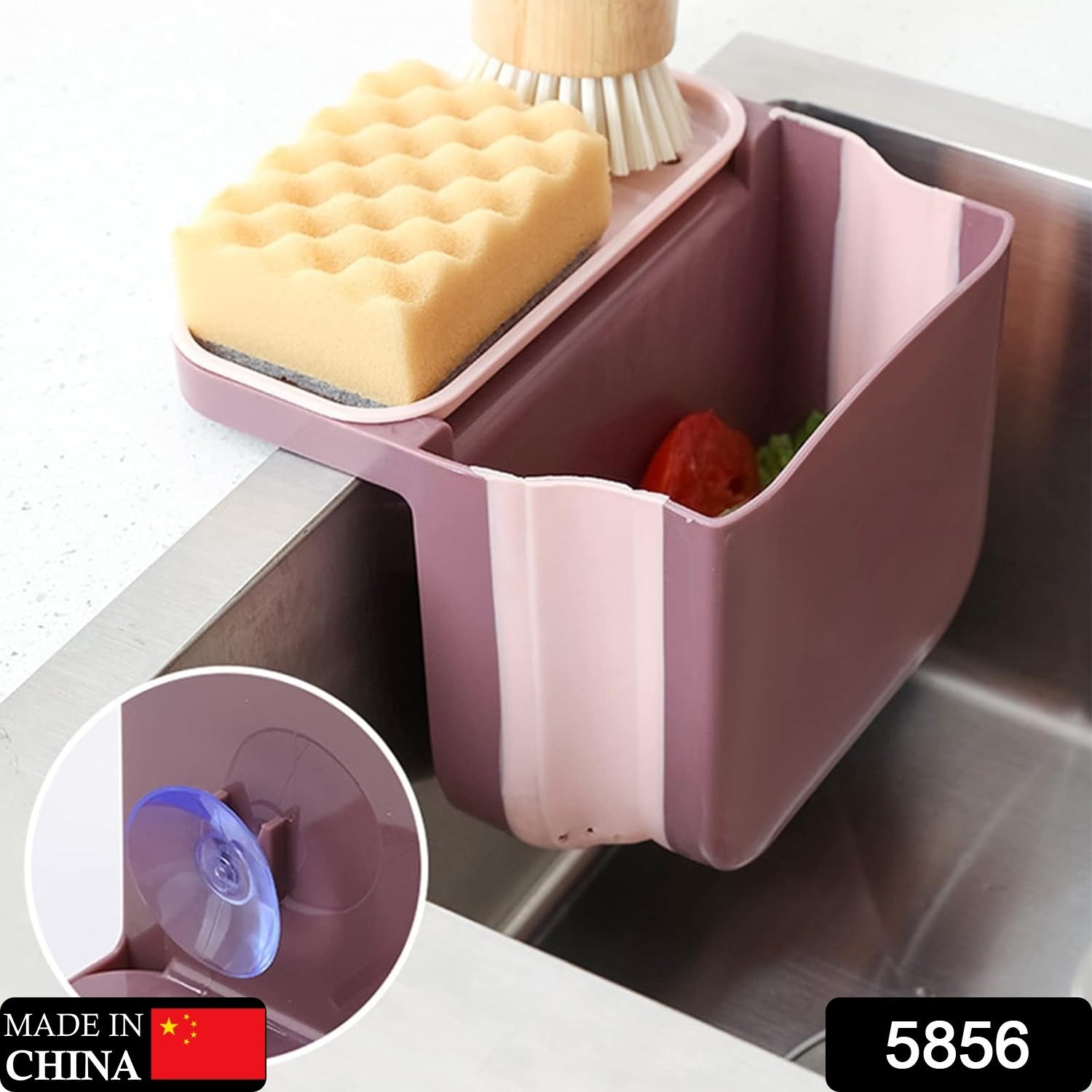 5856 Small Multifunction Sink Drain Basket - Universal & Foldable - Sink Trash Holder Sink Side Storage Drainer Strainer Basket, Foldable Kitchen Sink Drain Strainer for Food,Dish Drainer for Fruits, Vegetables 5856 Small Multifunction Sink Drain Basket - Universal & Foldable - Sink Trash Holder Sink Side Storage Drainer Strainer Basket, Foldable Kitchen Sink Drain Strainer for Food,Dish Drainer for Fruits, Vegetables